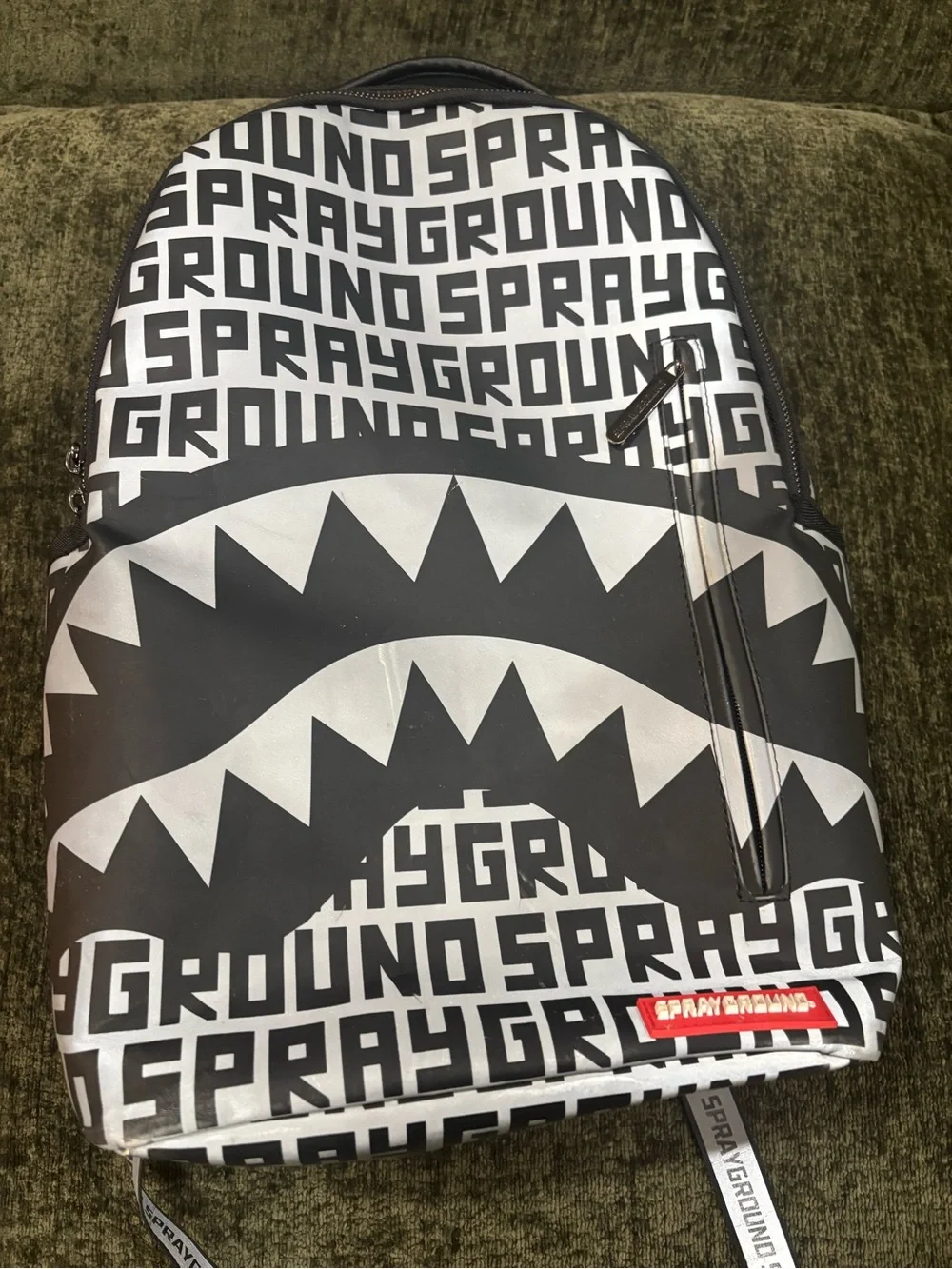 Sprayground Limited Edition Infiniti 3M Backpack Black/Gray Graffiti Pre-Owned